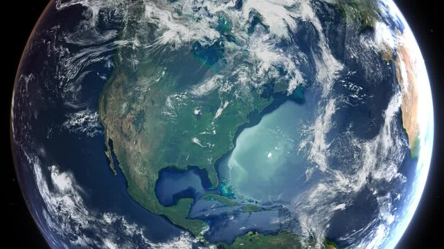 Zoom to Cities from Space United States Milwaukee