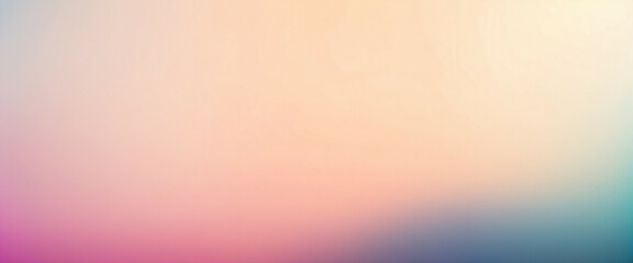 Soft gradient background with a blend of pastel colors, panorama, copy space for text