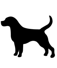 Dog paw print clip art design on plain white transparent isolated background for card, shirt, hoodie, sweatshirt, apparel, card, tag, mug, icon, poster or badge