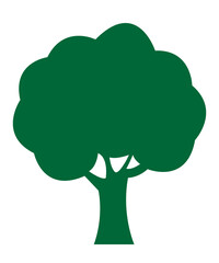 Tree clip art design on plain white transparent isolated background for card, shirt, hoodie, sweatshirt, apparel, tag, mug, icon, poster or badge