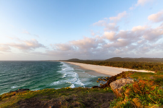 Morning on the Tweed Coast with Norries Head, Maggies Beach, and Hastings Point.