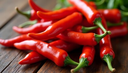  Fresh red chili peppers ready to spice up your kitchen
