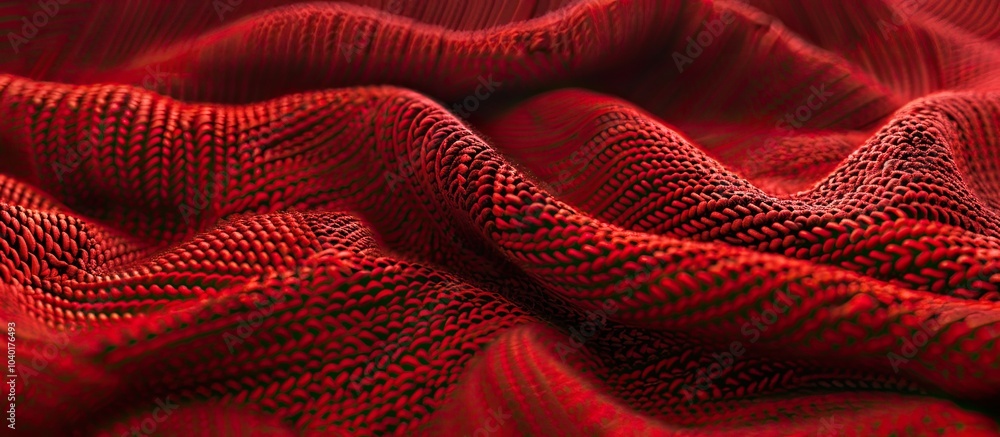 Aufkleber detailed close up showing abstract knitted jersey fabric as a backdrop with available copy space ima