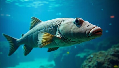 Naklejka premium Aquatic beauty in the depths of the sea