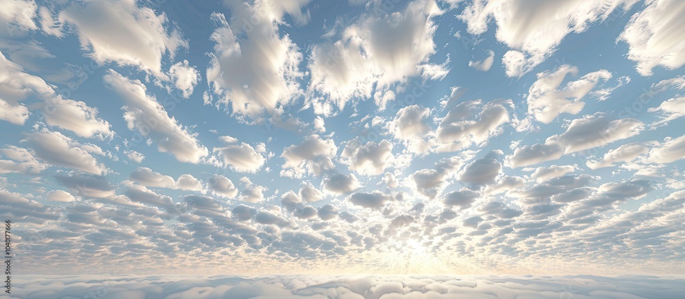 Poster autumn scale cirrocumulus cloud with copy space image