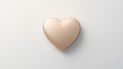 Elegant Polished Brass Heart - Timeless Brass Beauty with Warm Metallic Tones and Sophisticated Artistic Charm
