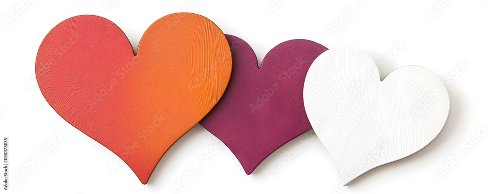 Poster vibrant artistic heart shape with metallic enamel texture - dynamic modern decor for creative spaces
