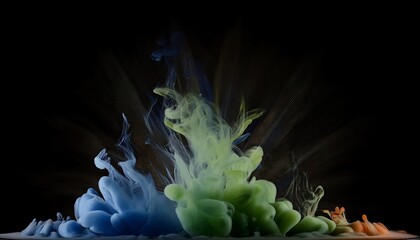 Fractal background with pink chrysanthemum petals, isolated on black, closeup