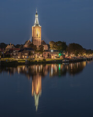 Zicht Hasselt Overijssel Avond