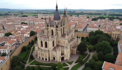 Obraz premium Elegant Gothic Cathedral in a serene European cityscape