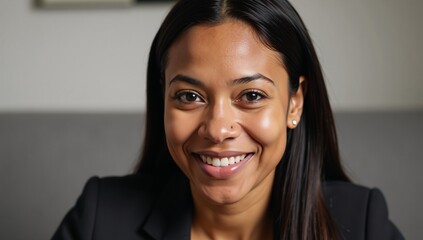 African American woman in her 30s depicted alone in an image