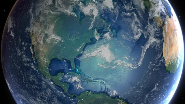 Zoom to Cities from Space United States New York