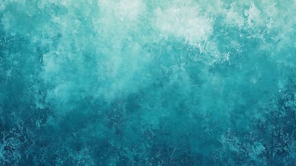 Obraz premium Bold turquoise gradient backdrop with grainy noise texture for headers or banners