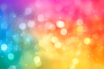 Obraz premium Blurred rainbow gradient background with copy space,