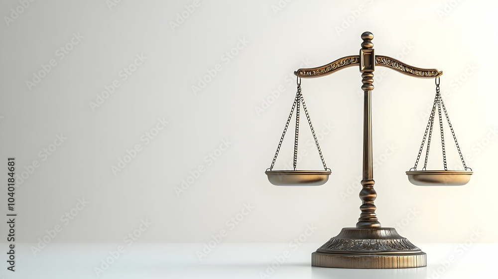 Poster 3d plain scale balancing equal weights glossy white background copy space community growth symbolize