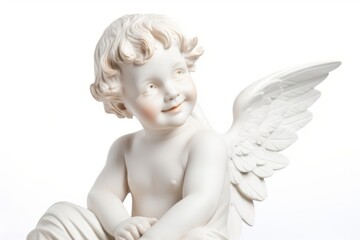 Cupid Greek sculpture happy archangel clothing apparel.