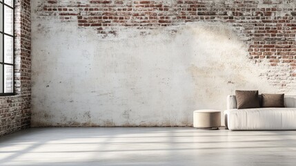 Industrial loft with minimalist chic: rustic elegance