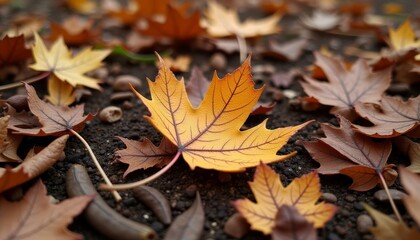  Autumns vibrant tapestry on the ground