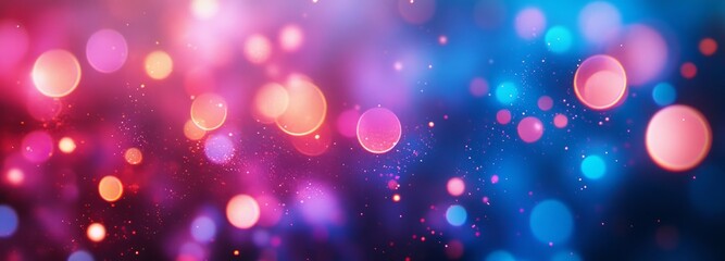The background of the blurred lights with a combination of purple, pink and blue, the background poster and banner looks very harmonious in HD