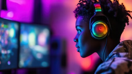 Naklejka premium LGBTQ gaming collectives in Africa and Latin America creating welcoming environments for gamers to express themselves and have fun