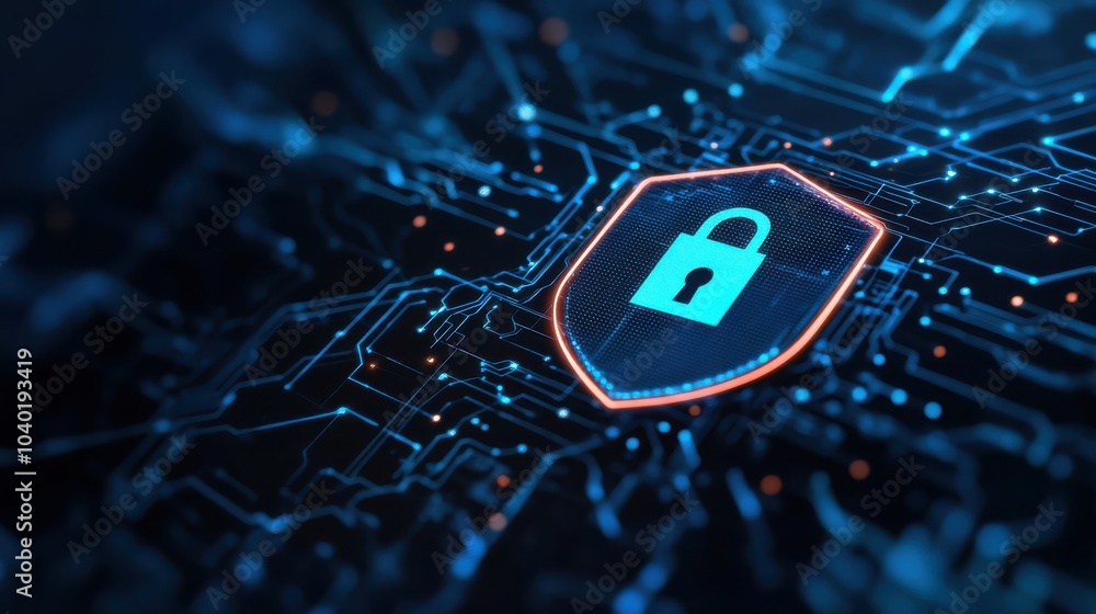 Poster Advanced cybersecurity protection the role of digital shields in safeguarding data and information systems