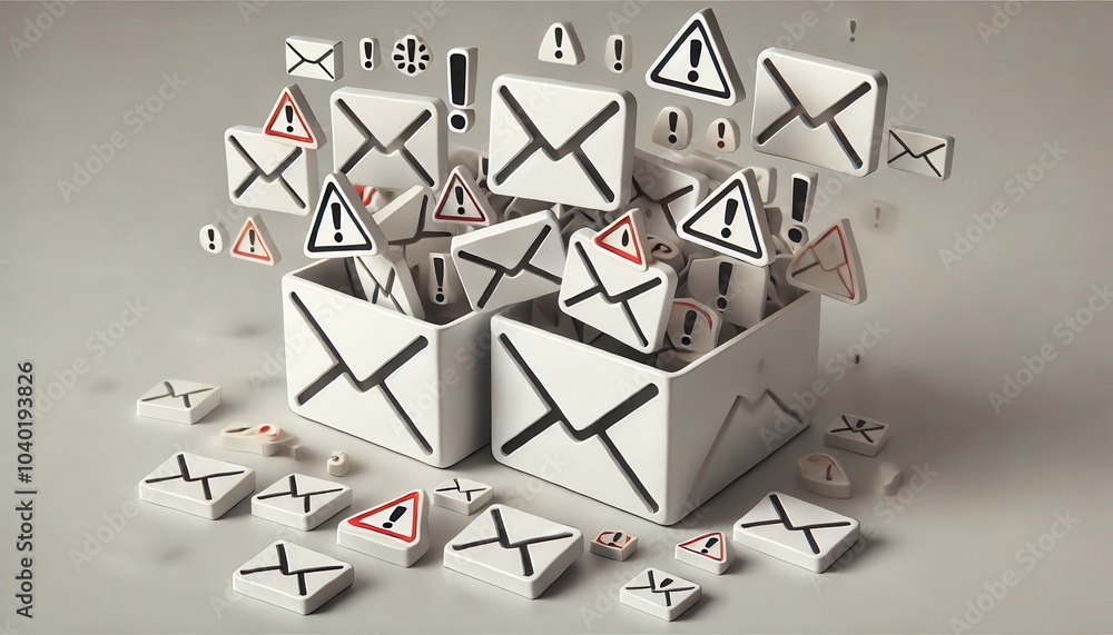 Poster exploring the impact of warning symbols in digital communication and their representation