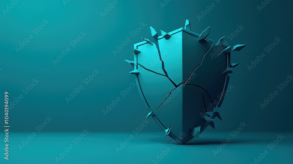 Poster a modern shield concept symbolizing protection and resilience in design