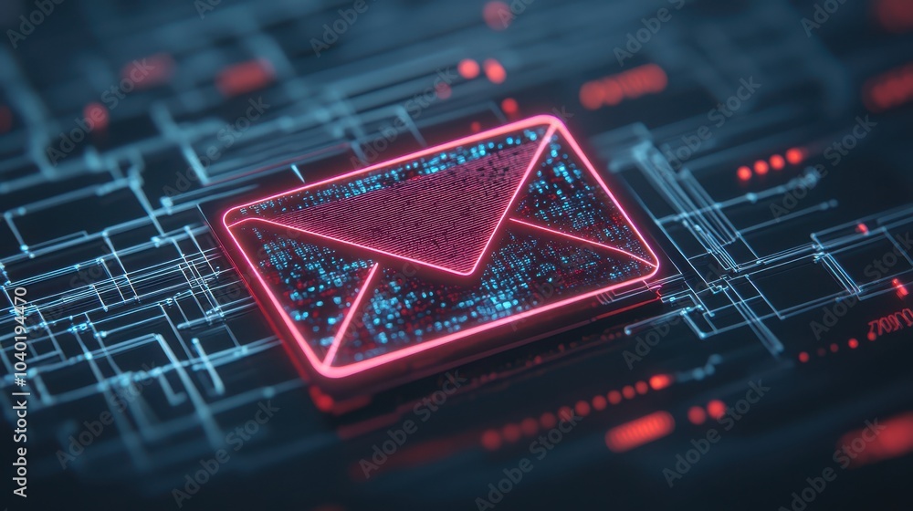 Poster modern digital communication the rise of email in a tech-driven world