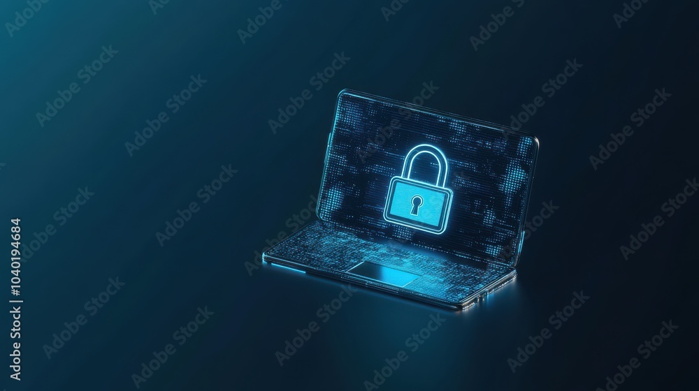 Poster protecting digital privacy the importance of cybersecurity in today's technology-driven world