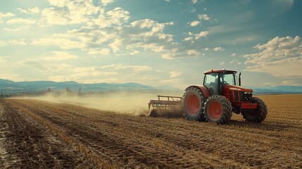 Fototapeta premium A Farmer Harvesting Crops in a Field: A Stunning Representation of Agricultural Labor and the Bountiful Harvest
