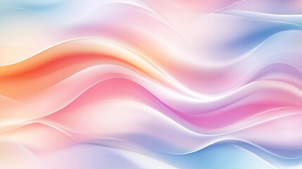 Fototapeta premium Soft Colorful Fluid Background with Wavy Lines