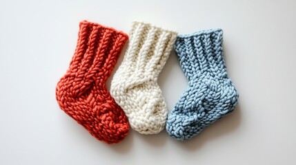 That sounds lovely! Here’s a phrase you could use: 

Warm little toes, crafted with love—perfect for every tiny step of motherhood.