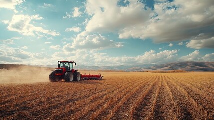 Obraz premium A Farmer Harvesting Crops in a Field: A Picture of Rural Labor and Abundance