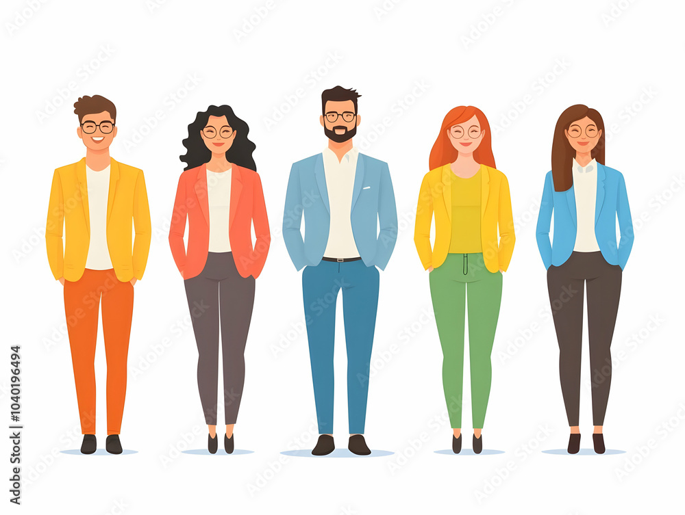 Poster flat emotional intelligence spectrum concept vector white spectrum representing different aspects of