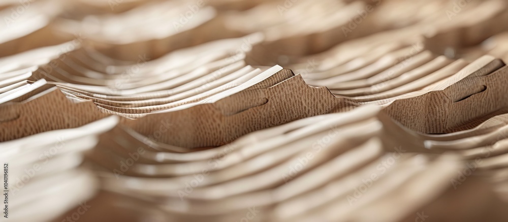 Poster side view of a corrugated carton with a textured surface suitable as a design element in copying