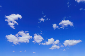 Sunny weather blue sky white cloud background