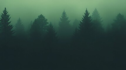 Fototapeta premium Deep forest green grainy gradient backdrop with noise texture for banner or header
