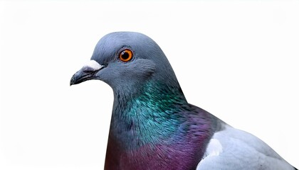 Naklejka premium 鳩（pigeon on white background） 