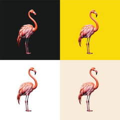 Minimalist bird logo icon