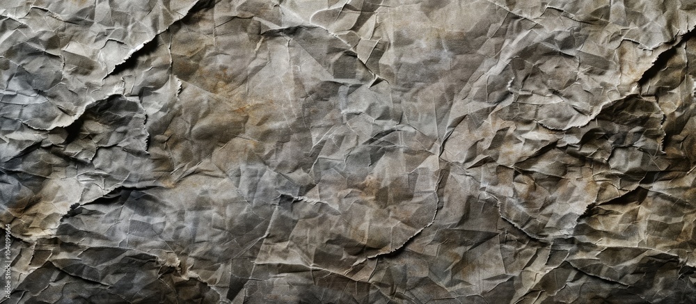 Aufkleber vintage grey paper texture resembling an old newspaper page with a creased grunge letter pattern on 