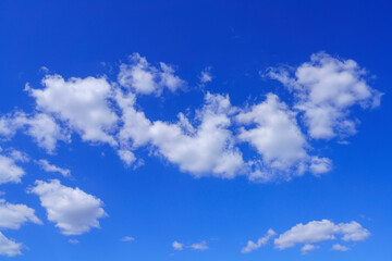 Sunny weather blue sky white cloud background