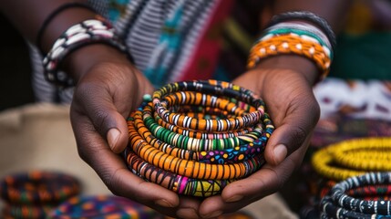 Handmade product sellers from Nigeria, India, and Peru using e-commerce platforms to showcase their unique crafts to a global audience