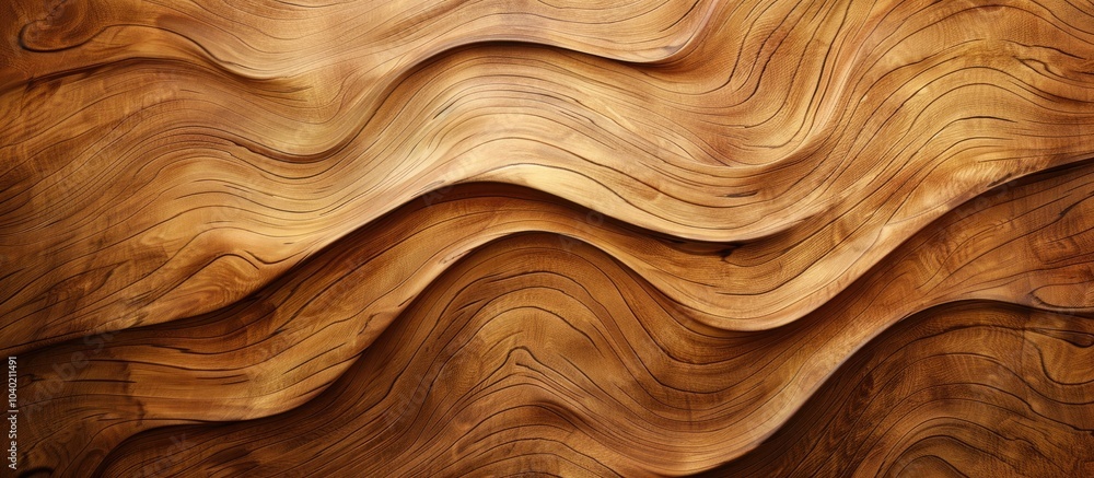 Poster abstract background with a natural pattern on a brown wood texture perfect for design with copy spac