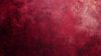 Fototapeta premium Rich burgundy gradient with grainy noise texture perfect for banner or poster design