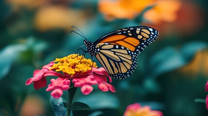 Monarch Butterfly on a Flower