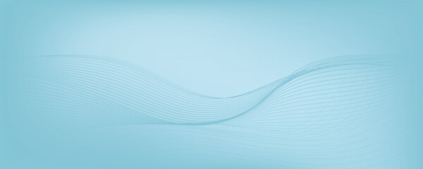 abstract blue gradient background with wavy lines