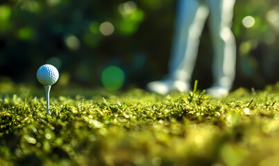 golf ball on green grass