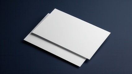 Elegant business card mockup with customizable design, perfect for showcasing corporate identity and brand logos in a realistic setting.