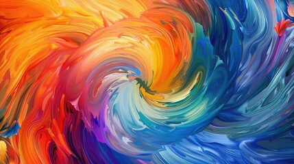 Abstract swirls of colors in dynamic motion