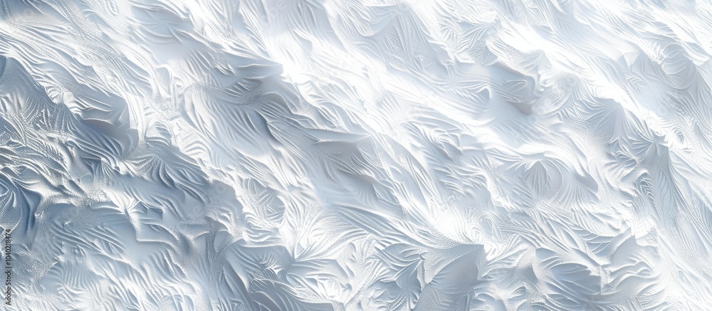 Poster snow covered ground with intricate wind patterns a wide panoramic texture perfect for backgrounds an